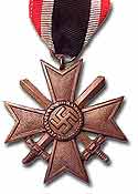 Kriegsverdienstkreuz 1st Class with swords.